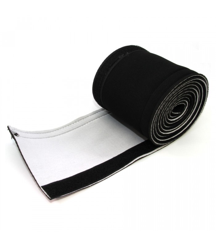 RedLink Enveloppe pour câbles en néoprène avec velcro - 11cm x 2m - Noir et blanc