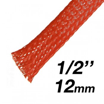 RedLink  Gaine extensible tressée - Diamètre de 12mm (1/2") - 10m - Orange