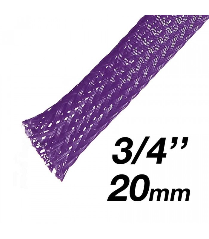 RedLink Gaine extensible tressée - Diamètre de 20mm (3/4 po) - 10m - Mauve