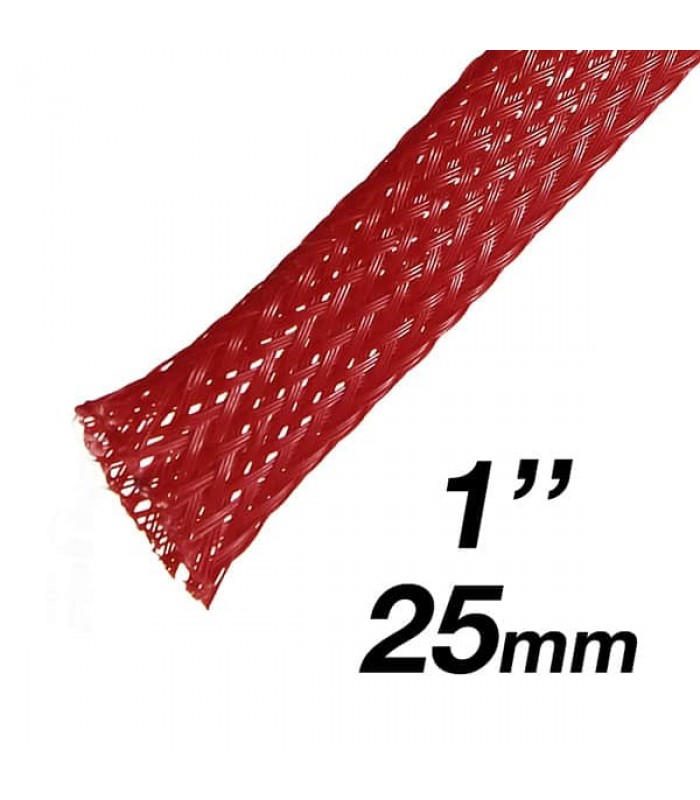 RedLink PET Expandable Braided Sleeving - 25 mm (1