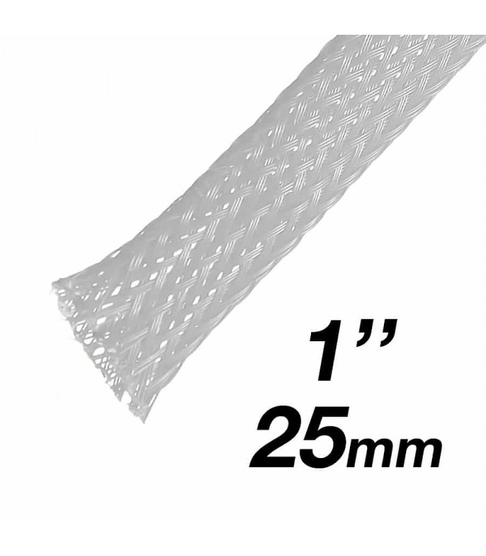 RedLink Gaine extensible tressée - Diamètre de 25mm ( 1'' ) - 10m - Gris