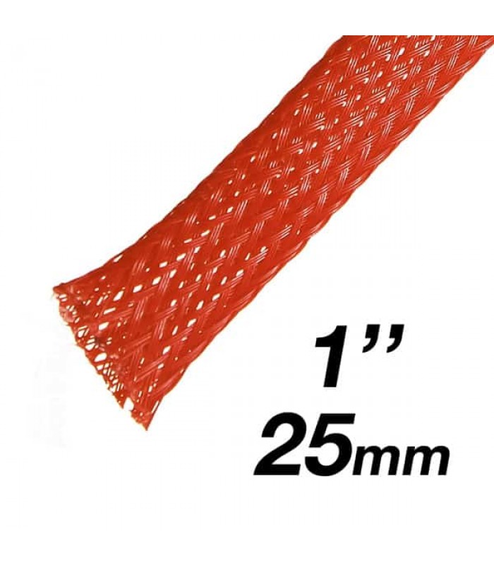 RedLink Gaine extensible tressée - Diamètre de 25mm ( 1'' ) - 10m - Orange