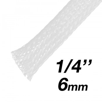 RedLink Gaine extensible tressée - Diamètre de 6mm (1/4'' ) - 10m - Blanc