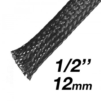 RedLink Gaine extensible tressée - Diamètre de 12mm (1/2") - 10m - Noir