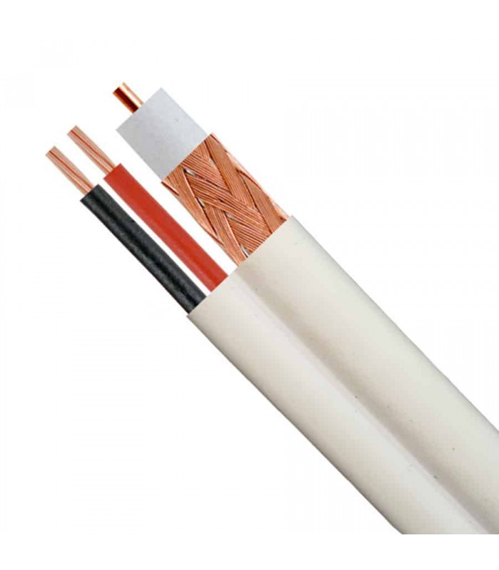 RedLink Câble siamois RG59U pour caméra - 152m (500') - Blanc