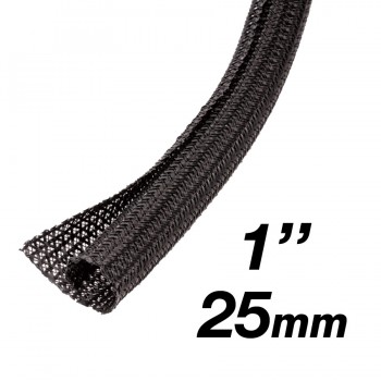 RedLink Gaine extensible tressée auto-fermante - Diamètre de 25mm (1") - 3m - Noir