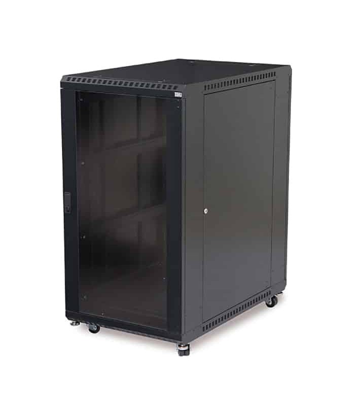 RedLink  Tempered Glass Door with Vented Strips for Server Cabinet - 22U