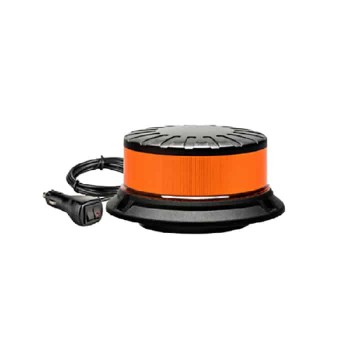 RedTools Mini gyrophare à base magnétique - 12-24V - Ambre