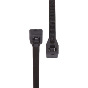 RedTools Attache autobloquante en nylon 6 po - Noir - Paquet de 100