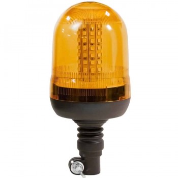 RedTools Gyrophare à profil haut pour tuyau - 12-24V - Ambre