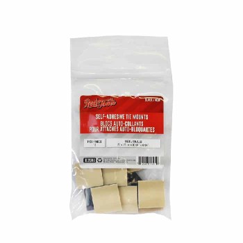 RedTools Blocs auto-collant pour attache auto-bloquante Noir - Paquet de 10