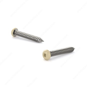 Reliable Almond Pan Head Metal Screw Self-Tapping Thread #6 x 1-1/2 in. - Pack of 9