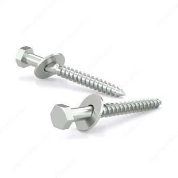 Reliable Hex Head Lag Screw 1/2-6 x 3 in with Washer Coarse Thread - Pack of 2