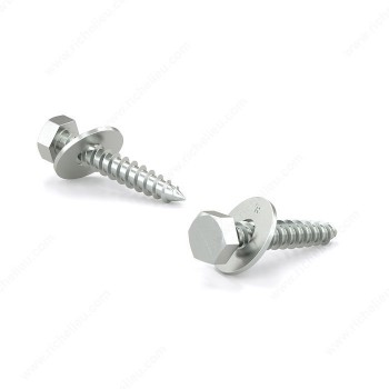 Reliable Hex Head Lag Screw 1/4-10 x 1 in with Washer Coarse Thread - Pack of 8