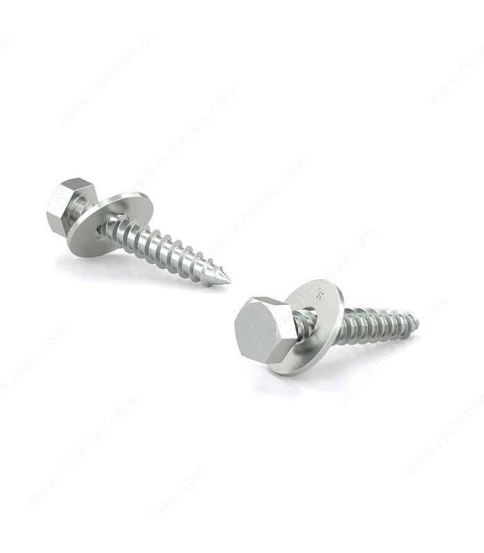 Reliable Hex Head Lag Screw 1/4-10 x 1 in with Washer Coarse Thread - Pack of 8