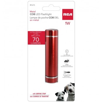 Lampe de poche RCA en métal à DEL COB 1W