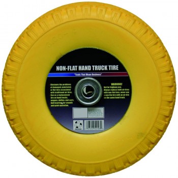 Rodac Non-Flat Hand Truck Tire 600LB 10 in - Yellow