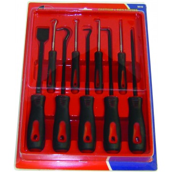 Rodac RDMH9 - Scraper, Pick & Hook Set - 9 Pieces