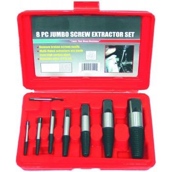 Rodac RDXL53100 - 8 Pcs Jumbo Screw Extractor Set