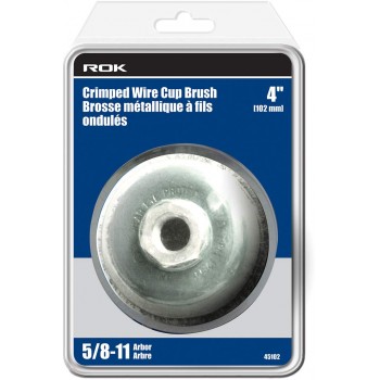 ROK Cup Brush Crimped wire wheel 4 in.
