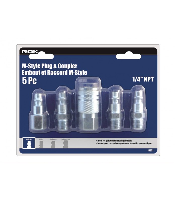 ROK Set of 5 M-Style Plug & Coupler