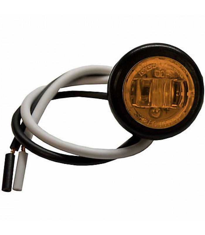 Round Amber Clearance and Side Marker Light with Rubber Grommet LED 3/4 in. Amber