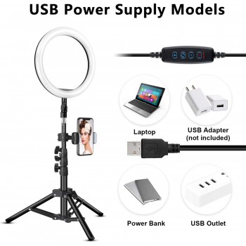 Rovtop 10 inch Ring Light with Stand Tripod