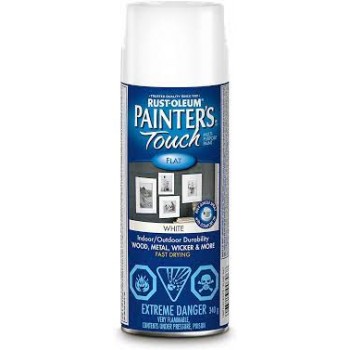 RUST-OLEUM Painter's Touch All-Purpose Acrylic Aerosol Spray 340g - Flat White
