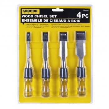 SHOPRO 4-Pieces Wood Chisel Set