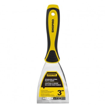 SHOPRO Couteau à mastic à prise confortable - 3 po