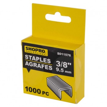 SHOPRO Staples 3/8 in / 9.5 mm - 1000 Pieces