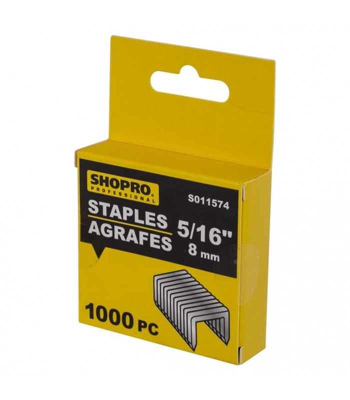 SHOPRO Staples 5/16 in / 8 mm - 1000 Pieces