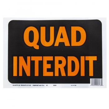 Sign ( Quad Interdit )