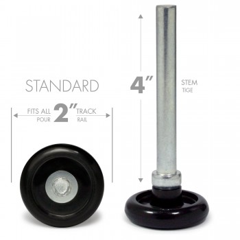 Ideal SK7122 Garage Door Rollers 2 inch Nylon