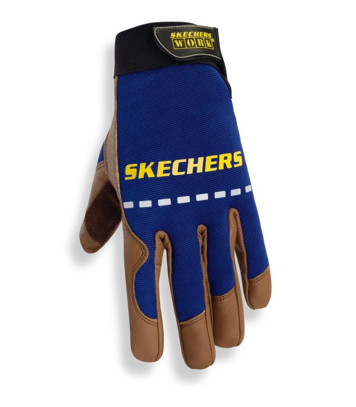 Skechers S255 Brown XL Leather Work Gloves