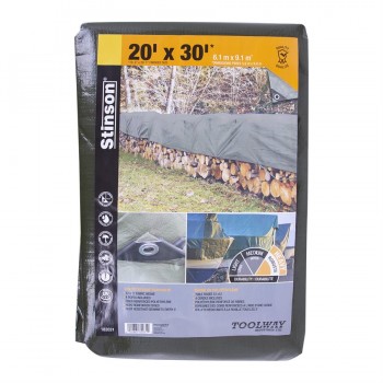 Stinson Tarpaulin 20ft x 30ft Heavy Duty Green
