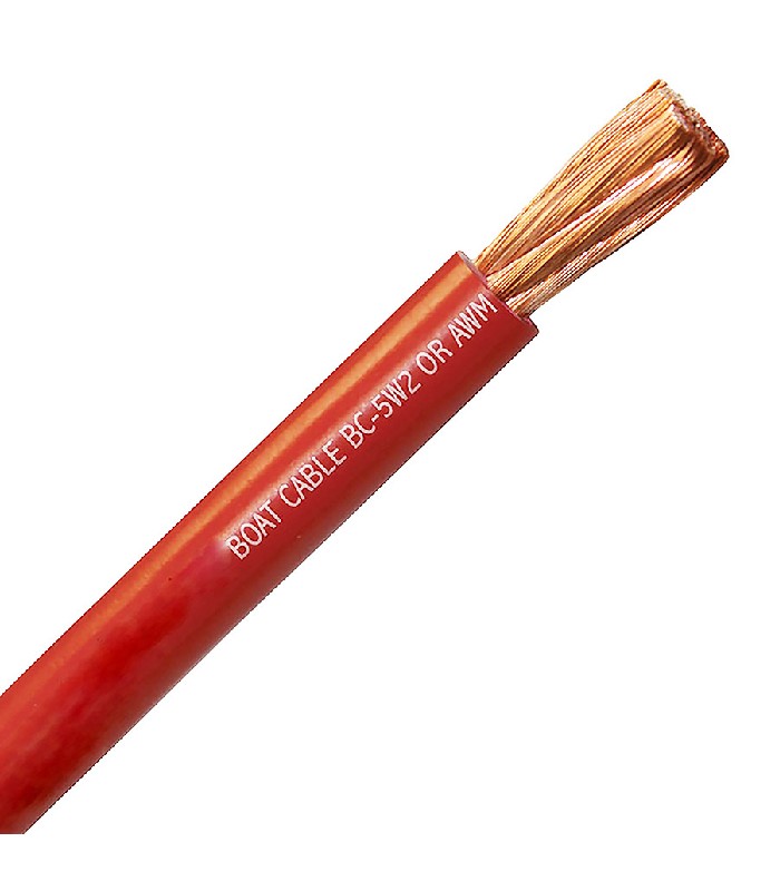 Fil multibrin - 1c/12AWG - FT1- MTW - Rouge - Vendu au mètre