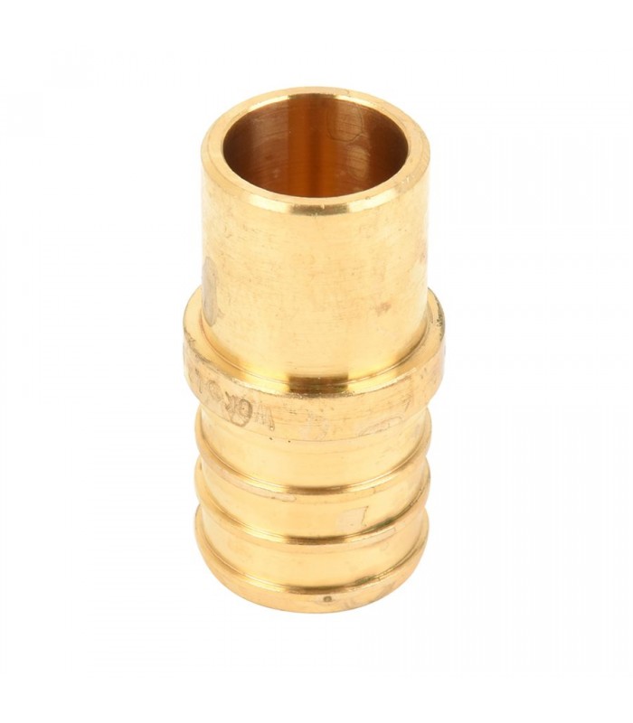 StreamWay Pex Brass Sweat Adaptor 3/4 in Barb x 1/2 in Male Sweat