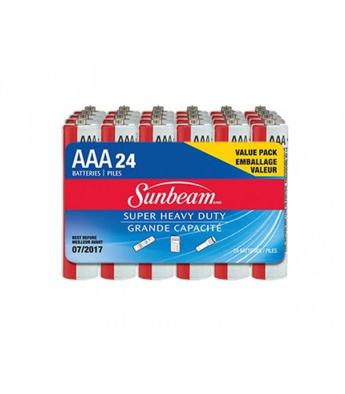 Sunbeam AAA de Grande capacité - Paquet de 24