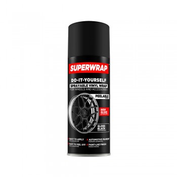 Superwrap SWGS01-CA - Sprayable Vinyl Wrap Solid Series Gloss Black, 313 g