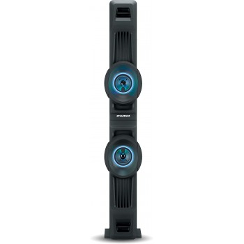 Sylvania SP800 Haut-parleur Tour Bluetooth à DEL Lumineux avec Radio FM Noir - Boîte Ouverte