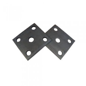 Plaque Fix Tube 2 po. Lame 1-3/4 po