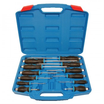 ToolTech Screwdriver Go Through Shank Hex Bolster 12pc Set