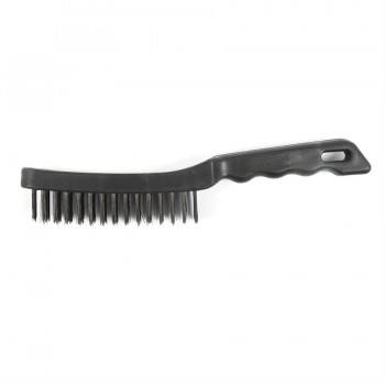 ToolTech Brosse métallique 4 rangées x 16 po manche en plastique