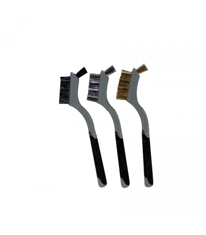 ToolTech Wire Brush 7 in. soft grip 3pc Set