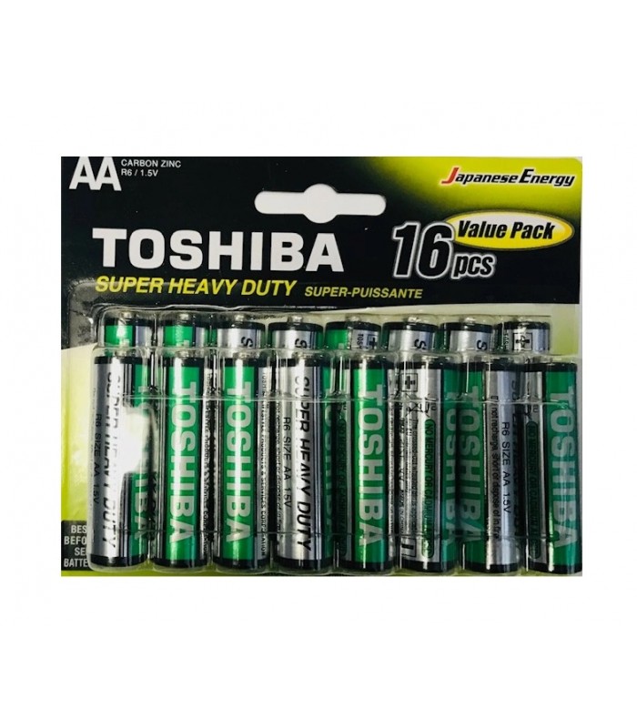 Toshiba AA Batteries - Pack of 16