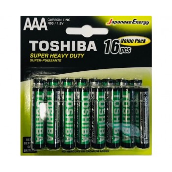 Piles Toshiba AAA Puissance Ultra - Paquet de 16