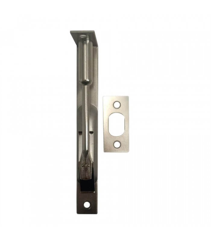 Tough Guard Door Flush Bolt Steel En Acier 6in x 3 / 4in Satin Nickel