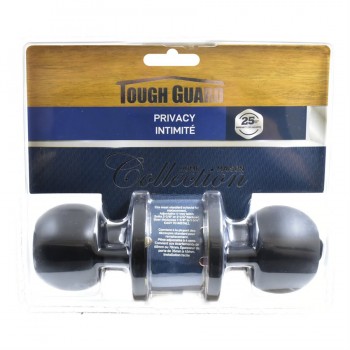 Tough Guard Door Lock Knob Privacy Black