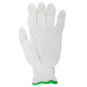 TWXpert Work Gloves GP Knitted Poly/Cotton White - 12 Pairs (Large)